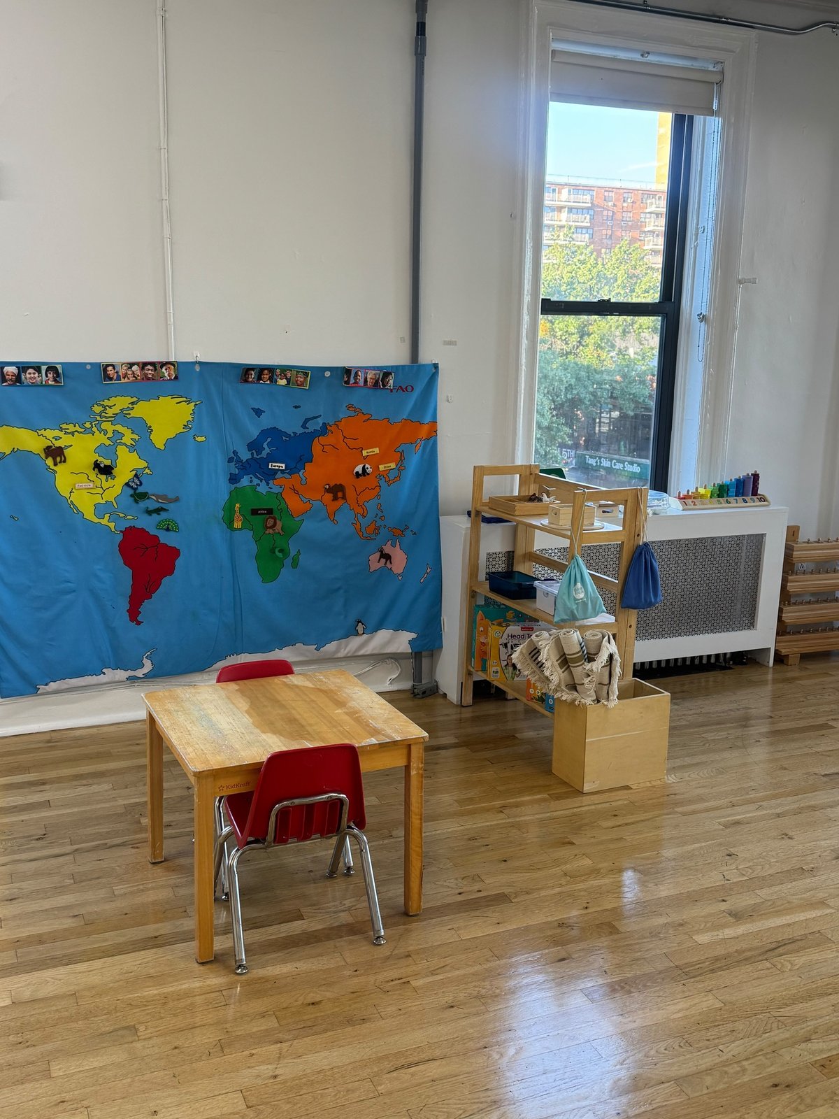 The world map corner for geography and culture